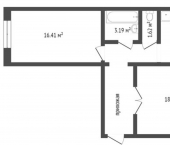 2-комн, 57кв м, этаж 7/10 ул Звенигородская, 52