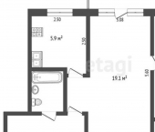 2-комн, 47кв м, этаж 4/5 ул Гончаренко, 67