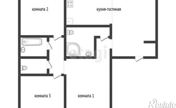 3-комн квартира Златоуст, Олимпийская улица, 2А