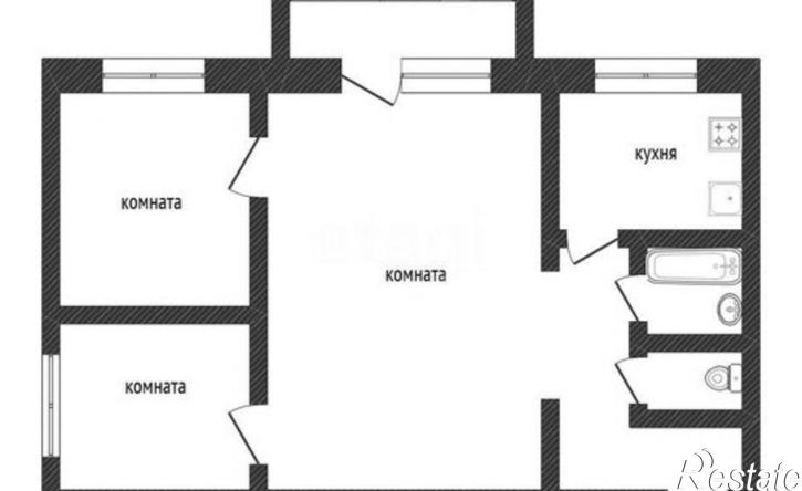 3-комн квартира Златоуст, улица Шишкина, 6