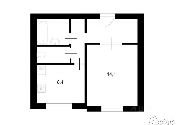 1-комн квартира ул Матросова, 3,  д. 3