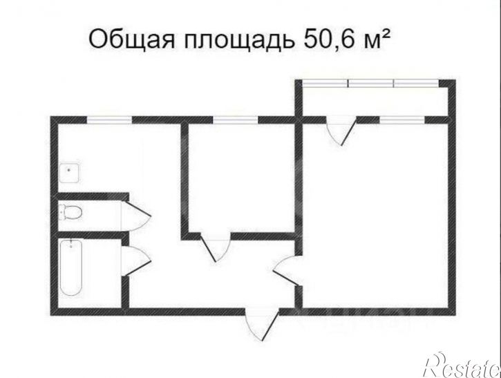 2-комн квартира Чебаркуль