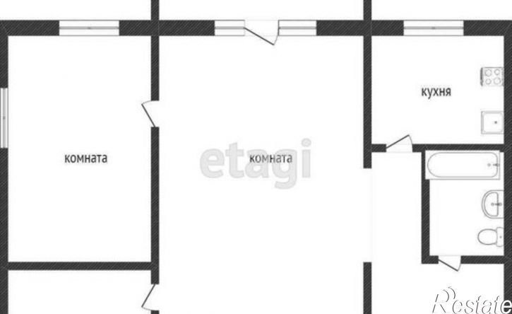 2-комн квартира Златоуст, улица Металлургов, 12
