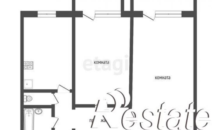 2-комн квартира улица Бажова, 1,  д. 1