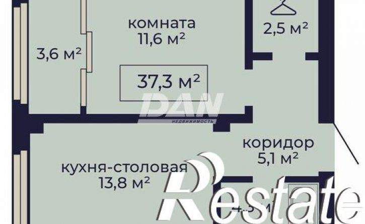 1-комн квартира в новом доме улица Братьев Кашириных, 82/1,  д. 82/1